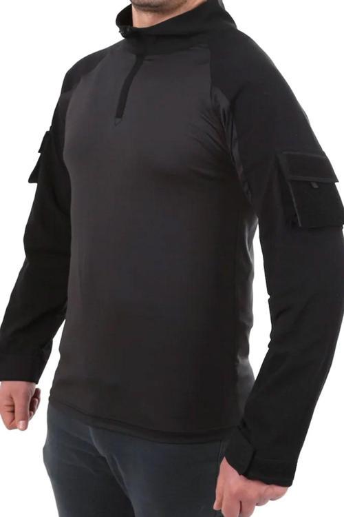 Erkek Siyah Combat Uzun Kol T-Shirt 2XL
