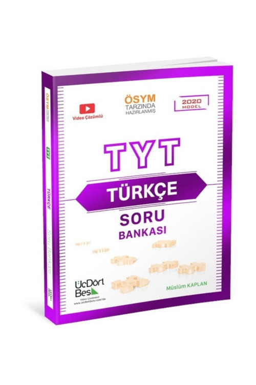 Üç Dört Beş Yayıncılık Üçdörtbeş Yayınları Tyt Türkçe Soru Bankası - Yeni 2021 Model