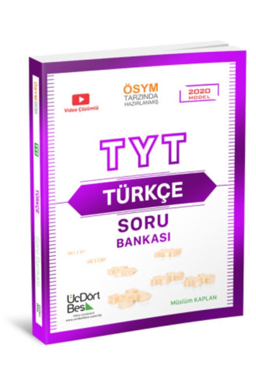 Üç Dört Beş Yayıncılık Üçdörtbeş Tyt Türkçe Soru Bankası-2020