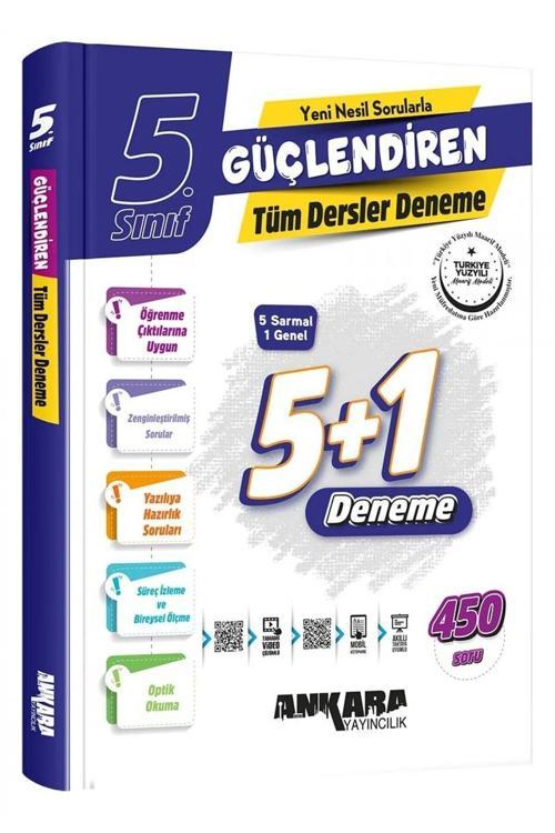 Ankara Yayıncılık 5 1 5.Sınıf Güçlendiren Tüm Dersler Denemeleri