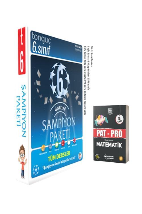 Tonguç Akademi 6. Sınıf Şampiyon Paketi Ve Pat Pro Matematik Soru Bankası Seti