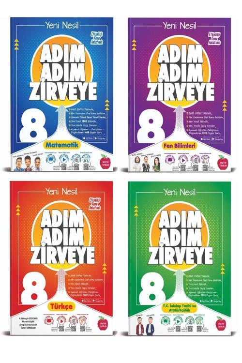 Newton Yayınları Newton 8. Sınıf Lgs Matematik Fen Türkçe İnkılap Tarihi Adım Adım Zirveye Soru Bankası 4 Kitap