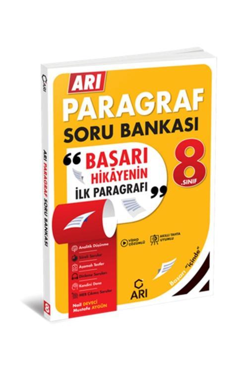 Arı Yayıncılık 2024-2025 Müfredat Yeni Nesil 8.Sınıf Paragraf Soru Bankası
