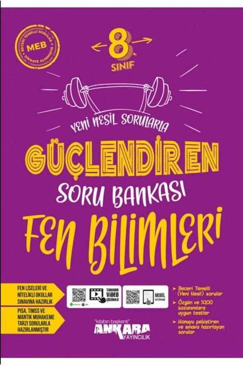Ankara Yayıncılık 8. Sınıf Lgs Fen Bilimleri Güçlendiren Soru Bankası (Kitapsenin'E Özel Güncel Baskıdır)
