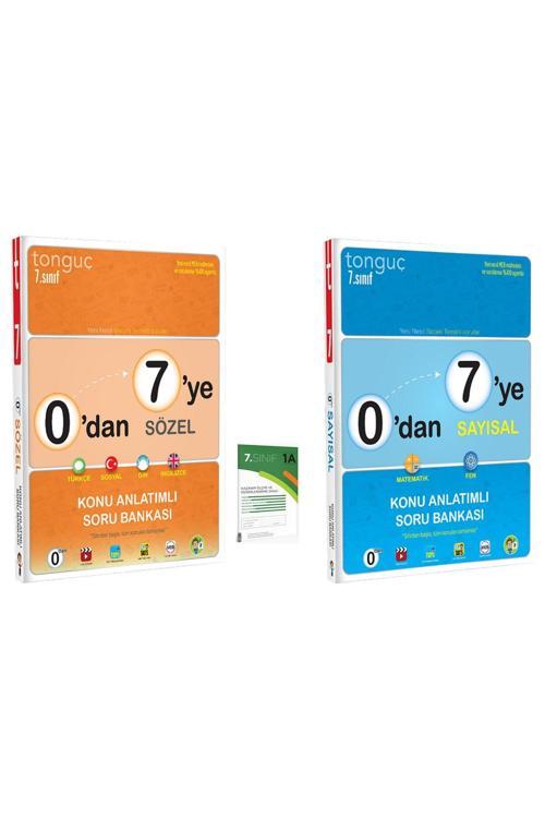 Tonguç Yayınları 7. Sınıf 0'Dan 7'Ye Konu Anlatımlı Sayısal Ve Sözel Soru Bankası Seti (2 Kitap+1 Deneme)