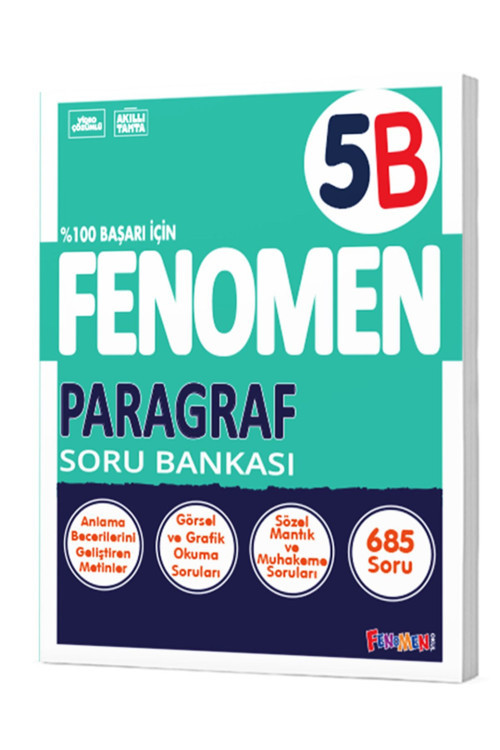 Fenomen Yayıncılık Fenomen Okul 5. Sınıf Paragraf Soru Bankası (B) / 9786057790101