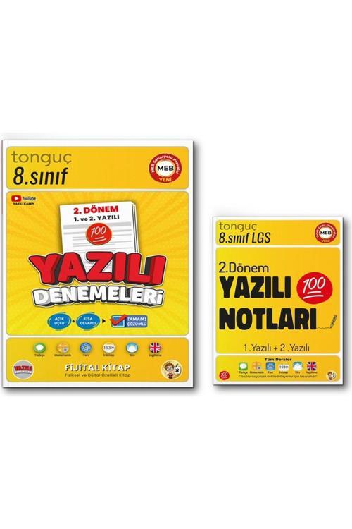 Tonguç Yayınları 8. Sınıf 2. Dönem 1 Ve 2. Yazılı Notları Ve Denemeleri