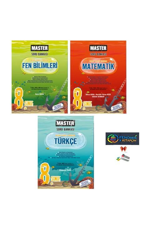 Okyanus Yayınları 8. Sınıf Master Matematik + Fen Bilimleri + Türkçe Soru Bankası