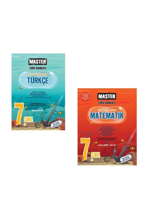 Okyanus Yayıncılık 7.Sınıf Master Türkçe Soru Bankası+Master Matematik Soru Bankası Seti (2 Kitap)