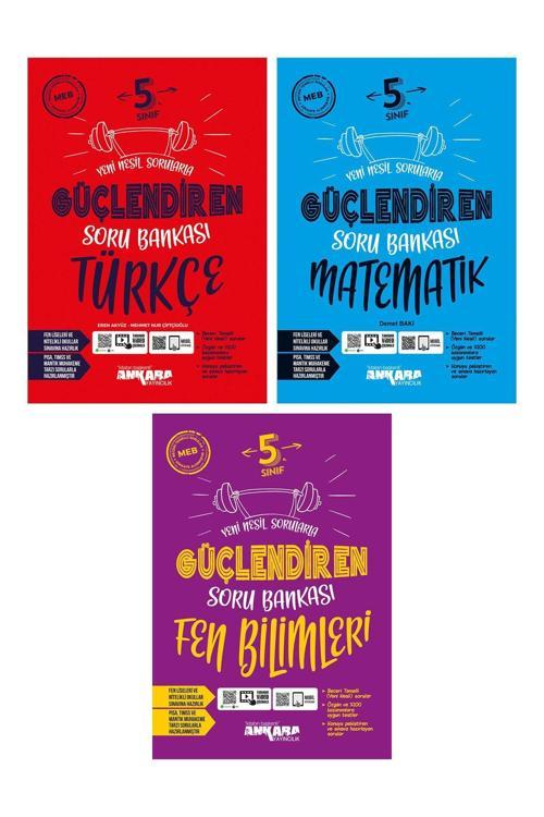 Ankara Yayıncılık 5. Sınıf Türkçe Matematik Fen Bilimleri Güçlendiren Soru Bankası Seti