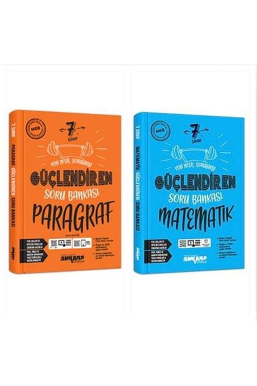 Ankara Yayıncılık 7. Sınıf Paragraf Güçlendiren Soru Bankası & 7. Sınıf Matematik Güçlendiren Soru Bankası