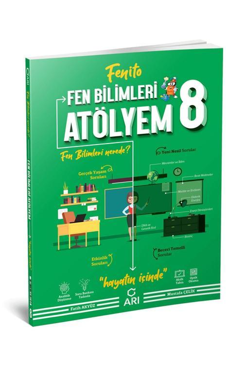 Arı Yayıncılık 8. Sınıf Lgs Fen Bilimleri Atölyem Soru Bankası Fenito Arı (Kitapsenin'E Özel Güncel Baskıdır)