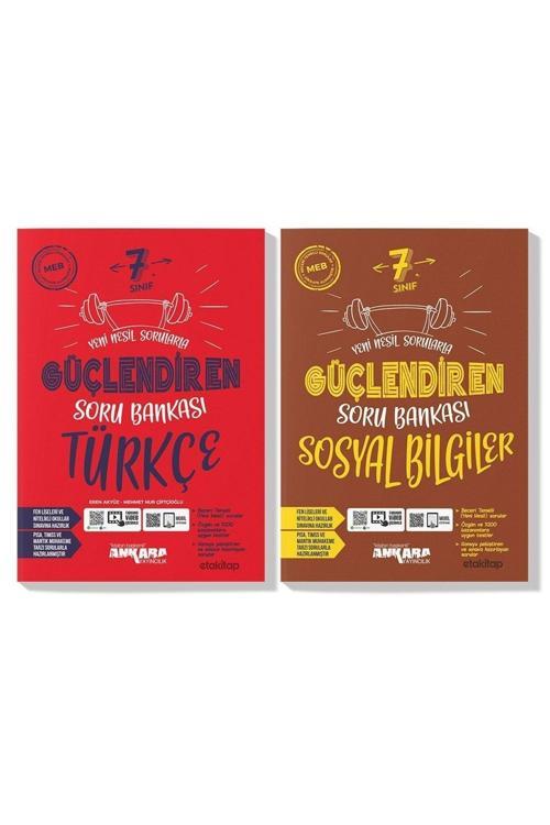 Ankara Yayınları Ankara 7. Sınıf Türkçe Sosyal Güçlendiren Soru Bankası Seti (2 Kitap)