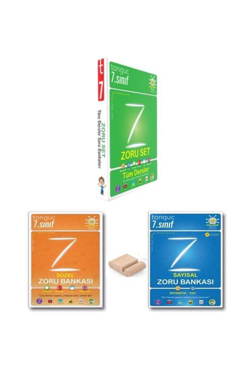 Tonguç Yayınları 7. Sınıf Zoru Bankası Tüm Dersler Seti / Sayısal + Sözel +Telefon Standı