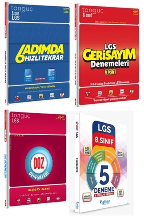 Tonguç Yayınları Lgs 6 Adımda Hızlı Tekrar Geri Sayım Denemeleri Doz Denemeleri Ve 5 Fasikül Deneme