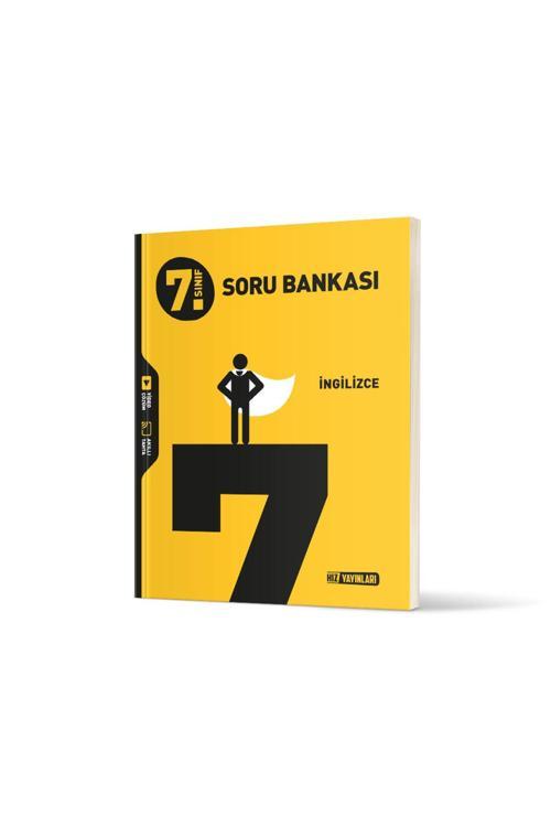 Hız Yayınları Hız 7. Sınıf İngilizce Soru Bankası 2024 2025 Beyaz Kitap