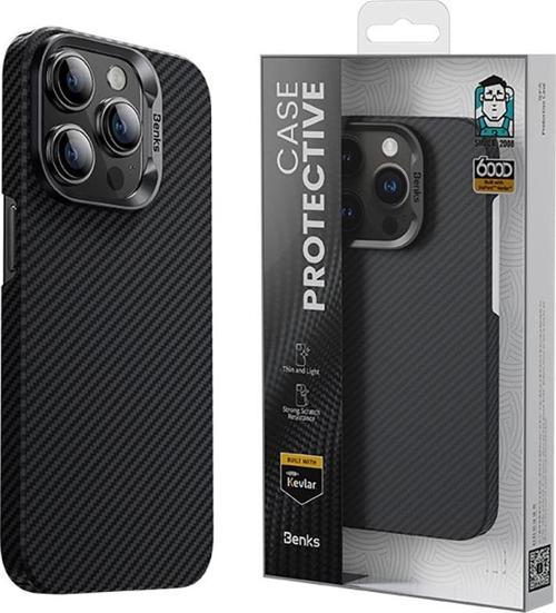 iPhone 15 Pro Max Uyumlu Kılıf Magsafe Özellikli Karbon Fiber Essential ArmorAir 600D Kevlar