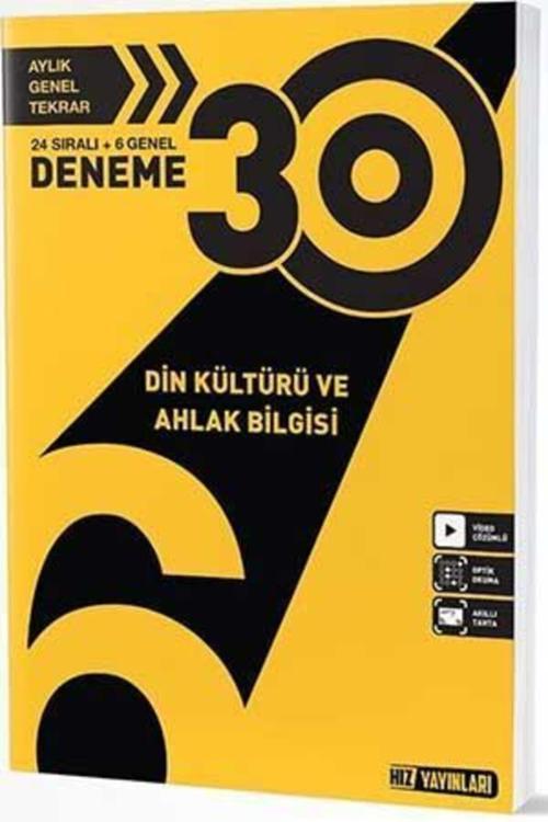 Hız Yayınları 6.Sınıf Din Kültürü Ve Ahlak Bilgisi 30 Deneme