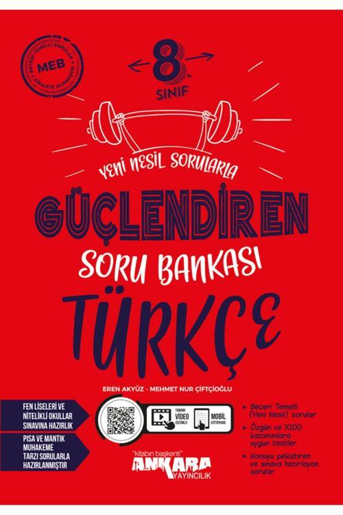 Ankara Yayıncılık 2025.8. Sınıf Türkçe Güçlendiren Soru Bankası