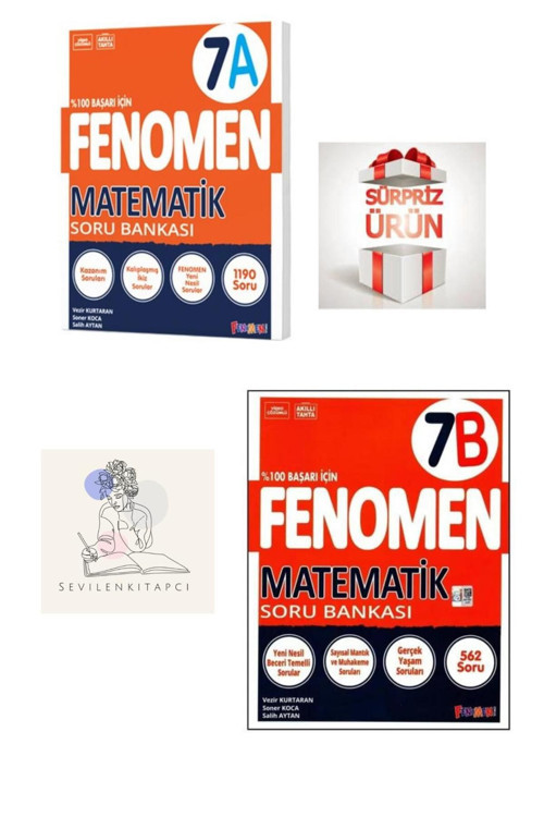Fenomen Yayıncılık Fenomen Yayınları 7. Sınıf A Ve B Matematik Soru Bankası