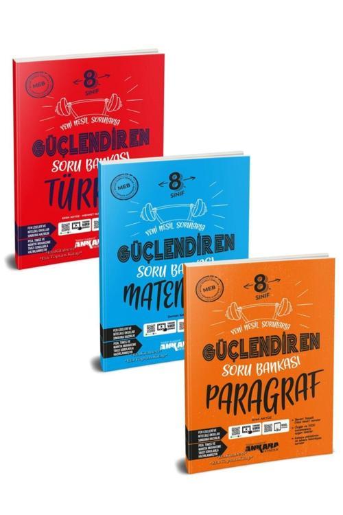 Ankara Yayıncılık Ankara 8. Sınıf Lgs Türkçe Matematik Paragraf Soru Bankası Seti 3 Kitap Yeni 2021