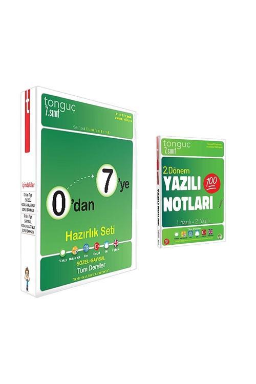 Tonguç Akademi 0'Dan 7'Ye Konu Anlatımlı Soru Bankası Seti + 7. Sınıf 2. Dönem Yazılı Notları 1 Ve 2. Yazılı