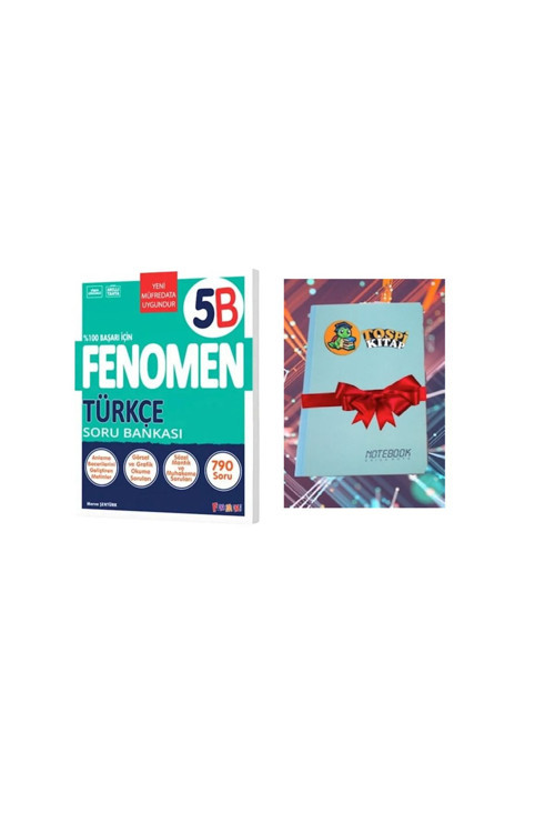 Fenomen Yayıncılık Fenomen 5. Sınıf B Serisi Türkçe Soru Bankası ( Not Defteri Hediyeli)