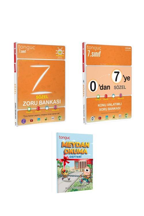 Tonguç Yayınları 0'Dan 7'Ye Sözel Konu Anlatımlı Soru B. Ve 7. Sınıf Sözel Zoru Bankası Meydan Okuma Def Hediyeli