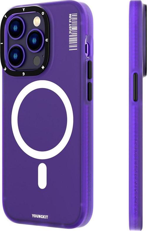 iPhone 14 Pro Uyumlu Kılıf Magsafe Kablosuz Şarj Özellikli Colored Sand Serisi Kapak