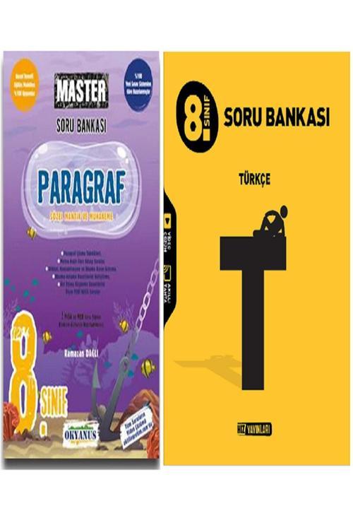 Hız Yayınları 8.Sınıf Türkçe Soru Bankası + 8.Sınıf Lgs Okyanus Yayınları Paragraf 2 Kitap