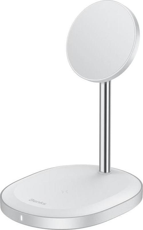 W08 2 in 1 MagSafe Kablosuz Şarj Standı iPhone & Airpods Uyumlu 15W Wireless Şarj İstasyonu