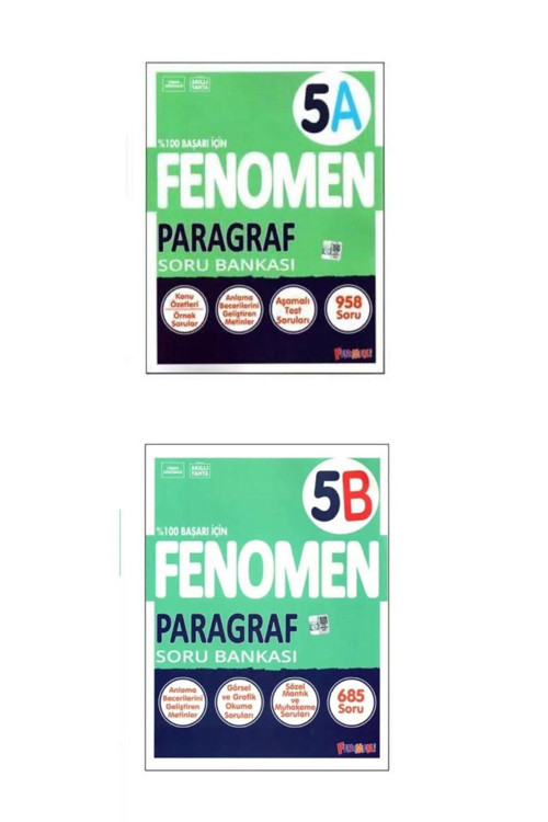 Fenomen Yayıncılık 5.Sınıf Fenomen Paragraf A Soru Bankası + Paragraf B Soru Bankası