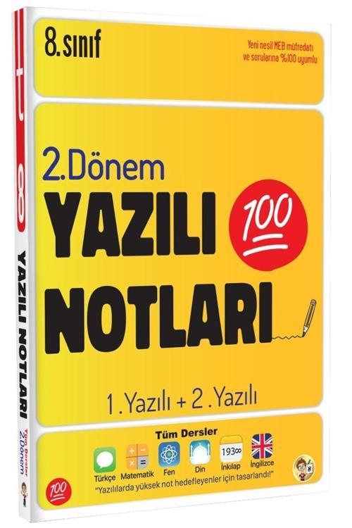Tonguç Akademi Yayınları 8. Sınıf 2. Dönem Yazılı Notları