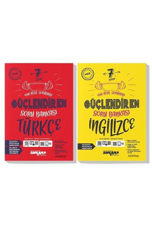 Ankara Yayıncılık Ankara 7. Sınıf Türkçe Ingilizce Güçlendiren Soru Bankası Seti 2023 (2 Kitap)