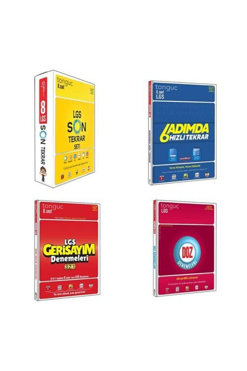 Tonguç Akademi Yayınları Lgs Son Tekrar Seti + 6 Adımda Hızlı Tekrar + Geri Sayım Denemeleri 321 + Doz