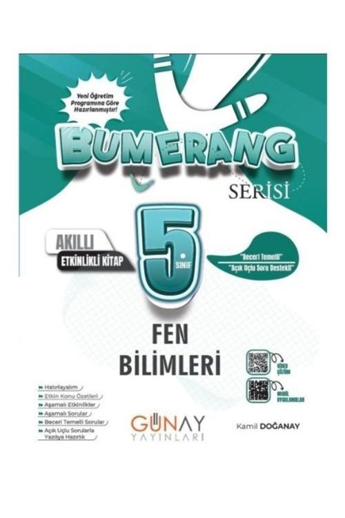 Günay Yayınları 5. Sınıf Bumerang Fen Bilimleri Akıllı Etkinlikli Kitap