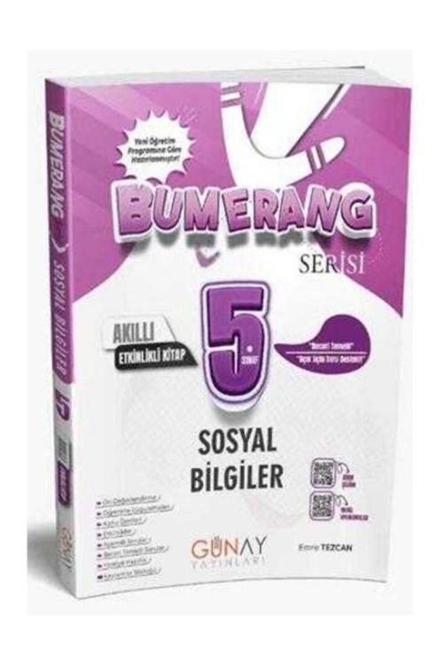 Günay Yayınları 5. Sınıf Bumerang Sosyal Bilgiler Etkinlikli Akıllı Defter