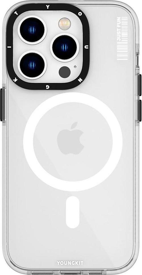 iPhone 14 Pro Max Uyumlu Kılıf Magsafe Kablosuz Şarj Özellikli Crystal Color Serisi Kapak