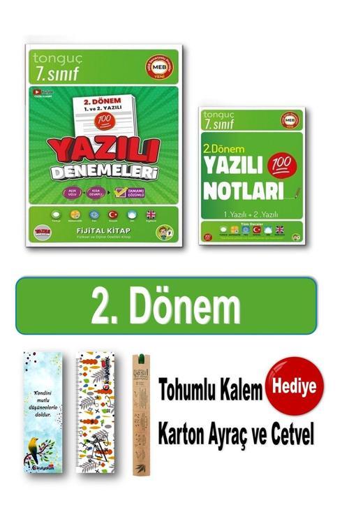 Tonguç Yayınları 7. Sınıf 2. Dönem 1 Ve 2. Yazılı Notları Ve Denemeleri