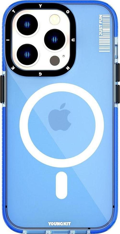 iPhone 14 Pro Uyumlu Kılıf Magsafe Kablosuz Şarj Özellikli Crystal Color Serisi Kapak