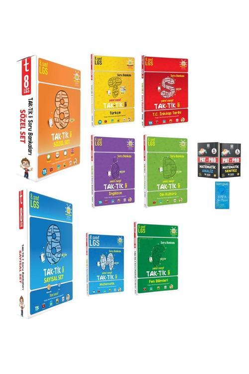 Tonguç Yayınları 8. Sınıf Tüm Dersler Taktikli Sayısal Ve Sözel Set Ile Pat-Pro Matematik S.B Ve Kafa Defteri