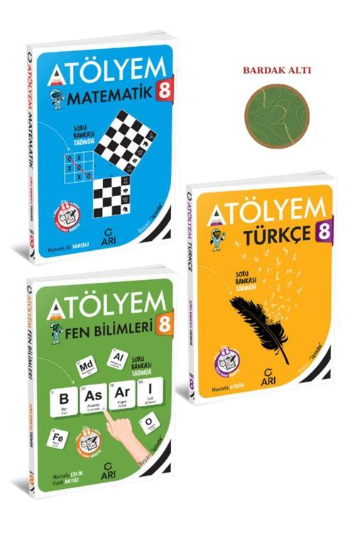 Arı Yayıncılık Lgs 8. Sınıf Matematik - Fen Bilimleri - Türkçe Atölyem Soru Bankası (2024 Baskı)