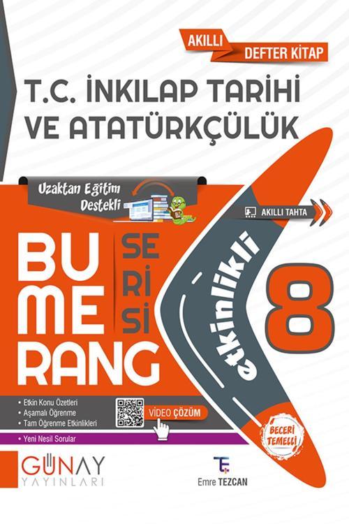 Günay Yayınları 8.Sınıf Bumerang Etkinlikli T.C. İnkılap Tarihi Ve Atatürkçülük
