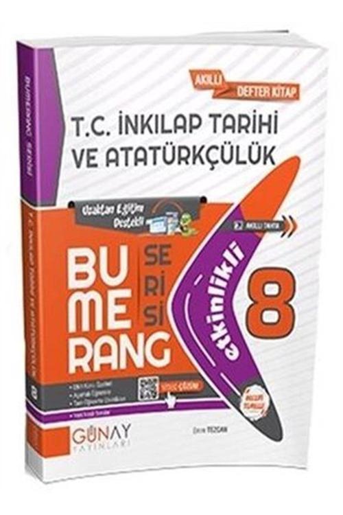 İndeks Akademi Yayıncılık 8. Sınıf Bumerang Etkinlikli T.C. İnkılap Tarihi Ve Atatürkçülük Soru Bankası Günay Yayınları