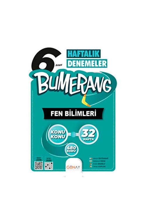 Günay Yayınları 6.Sınıf 32 Haftalık Bumerang Fen Bilimleri Denemeleri