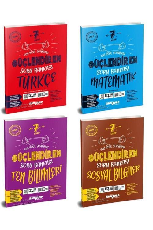 Ankara Yayıncılık Güçlendiren 7.Sınıf Türkçe-Matematik-Fen Bilimleri Ve Sosyal Bilgiler Soru Bankası