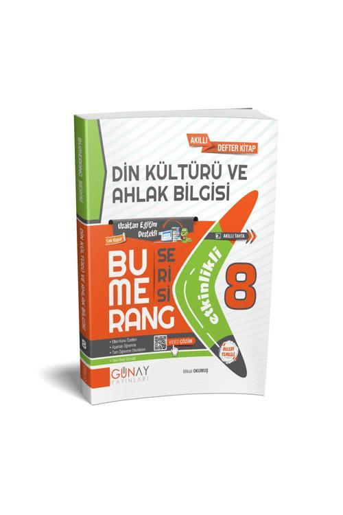 Günay Yayınları Güncel 8. Sınıf Din Kültürü Ve Ahlak Bilgisi Bumerang Etkinlikli Kitap Konu Anlatımlı Soru Bankası