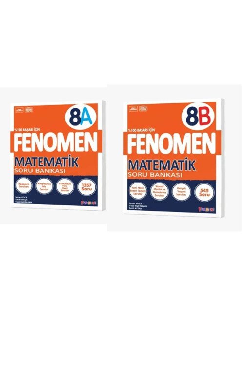 Fenomen Yayıncılık Fenomen 8. Sınıf Matematik A+B Soru Bankası