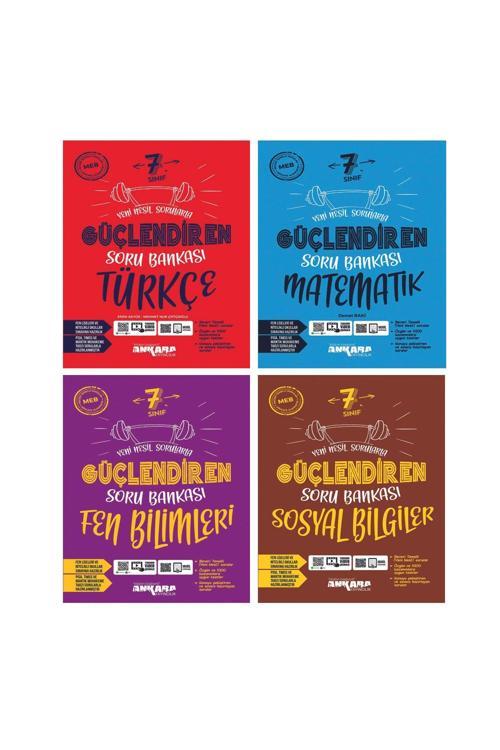 Ankara Yayıncılık 7. Sınıf Güçlendiren Türkçe + Matematik + Fen Bilimleri + Sosyal Bilgiler Soru Bankası