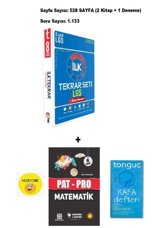 Tonguç Yayınları Lgs İlk Tekrar Seti (Patpro + Kafa Defteri Hediyeli)